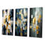 Yes To Everything Abstract Nova Blue - Abstract Painting Art Set Of 3 Pieces-1806764989-1806764983