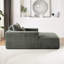 Fauteuil en velours côtelé sans assemblage - Fauteuil moelleux de 75 pouces pour chambre à coucher, coussin, chambre d'armée,-2041589765-2041589767