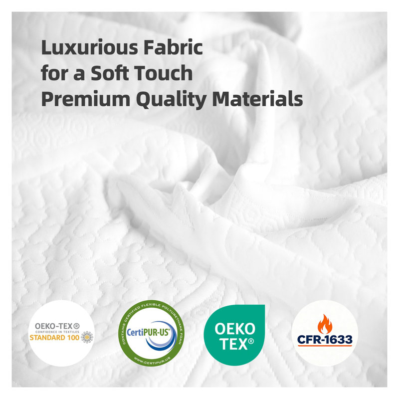 10-Inch Premium Queen Mattress with 4-Layer Ergonomic Foam - Japanese Design Cooling Gel Memory Foam Mattress for Pressure Relief, CertiPUR-US & OEKO-TEX Certified