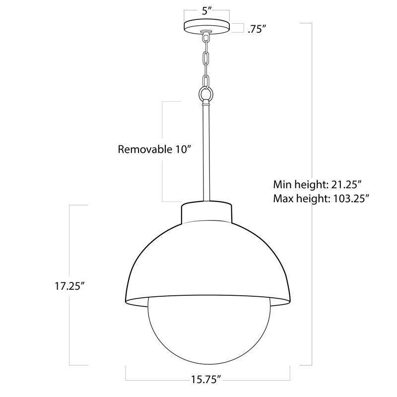 Montreux Pendant, Oil Rubbed Bronze