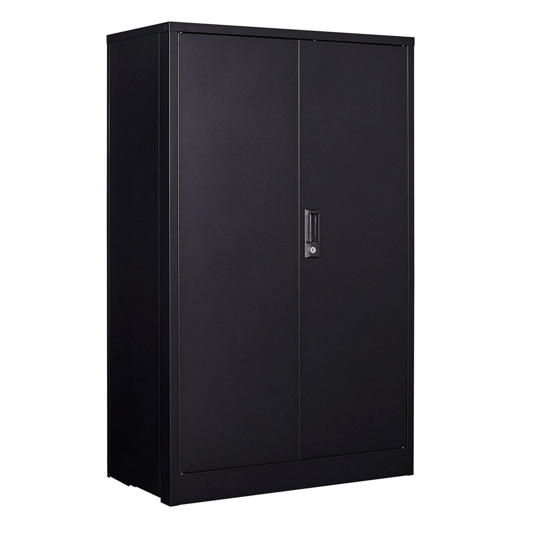 Bergwall Steel 2 - Door Accent Cabinet Metal Storage Cabinet with Locking Doors and Adjustable Shelf, Folding Filing Storage Cabinet , Folding Storage Locker Cabinet for Home Office,School,Garage Ebern Designs 