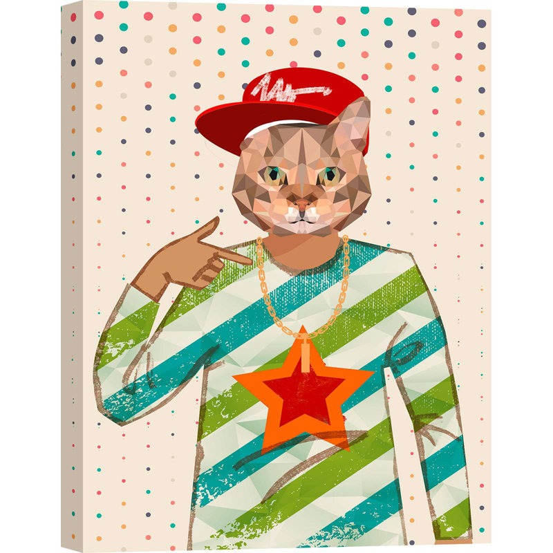 Hip Hopper by Matt Spencer - Wrapped Canvas Print, 100cm H x 70cm W x 4cm D