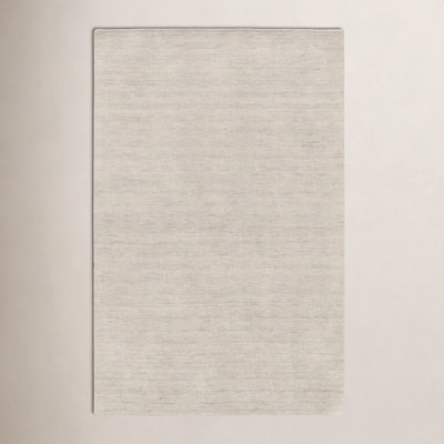 Nala Beige Grey Hand-Tufted Wool Rug