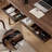 Walnut Rectangular Solid Wood desks-107822233