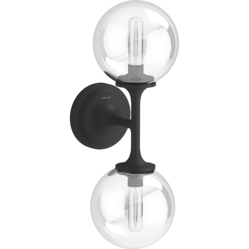 Bellera 2-Light Wallchiere, Matte Black