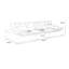 Canapé modulaire en polyester blanc crème-955745666-955745667