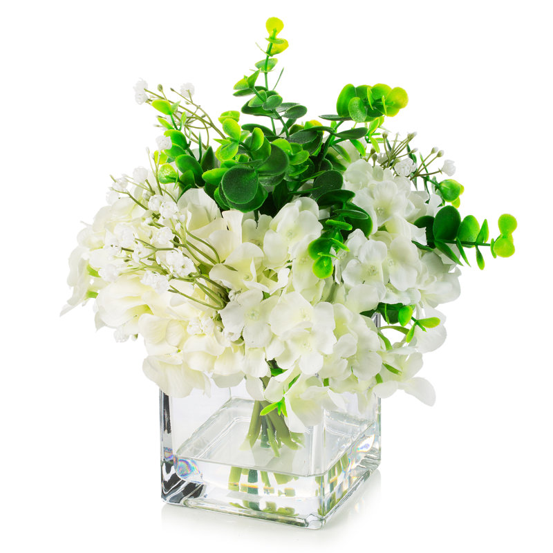 Faux Silk Mixed Arrangement in Vase