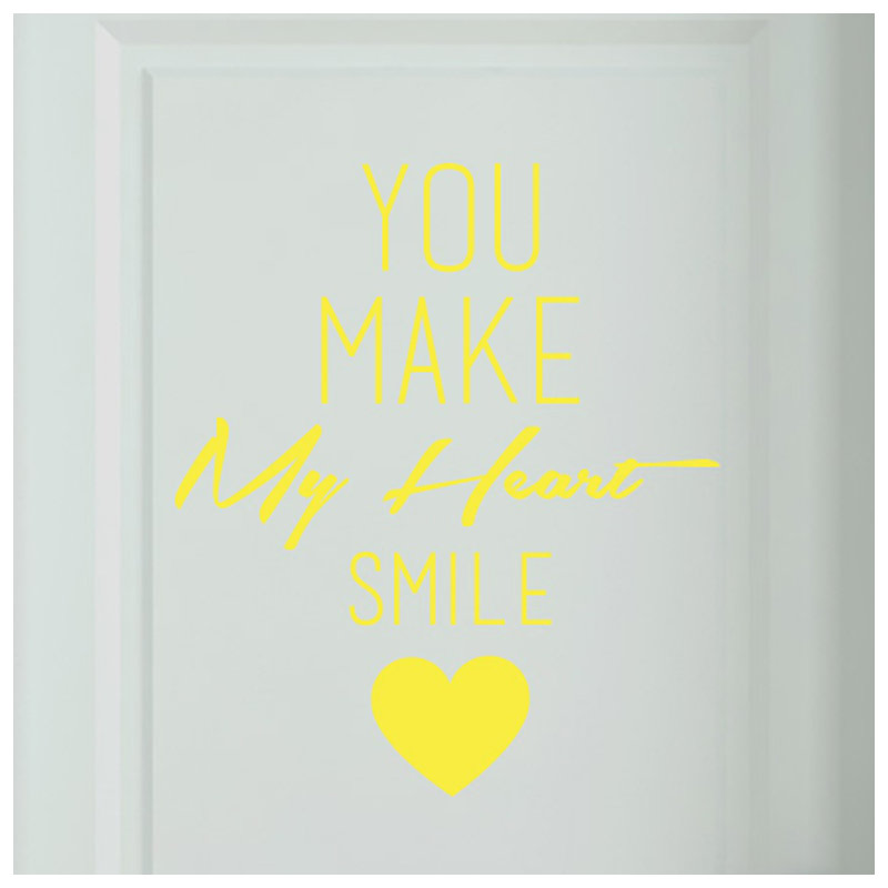 Wall Decal, Bright Yellow