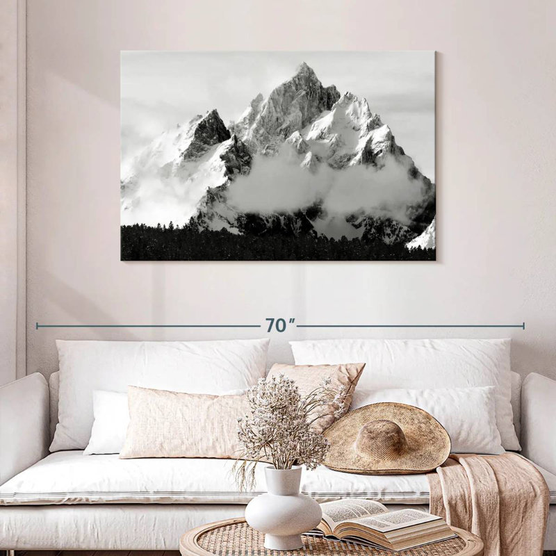 Grand Tetons enneigé Alvord, H 30 po x l 45 po