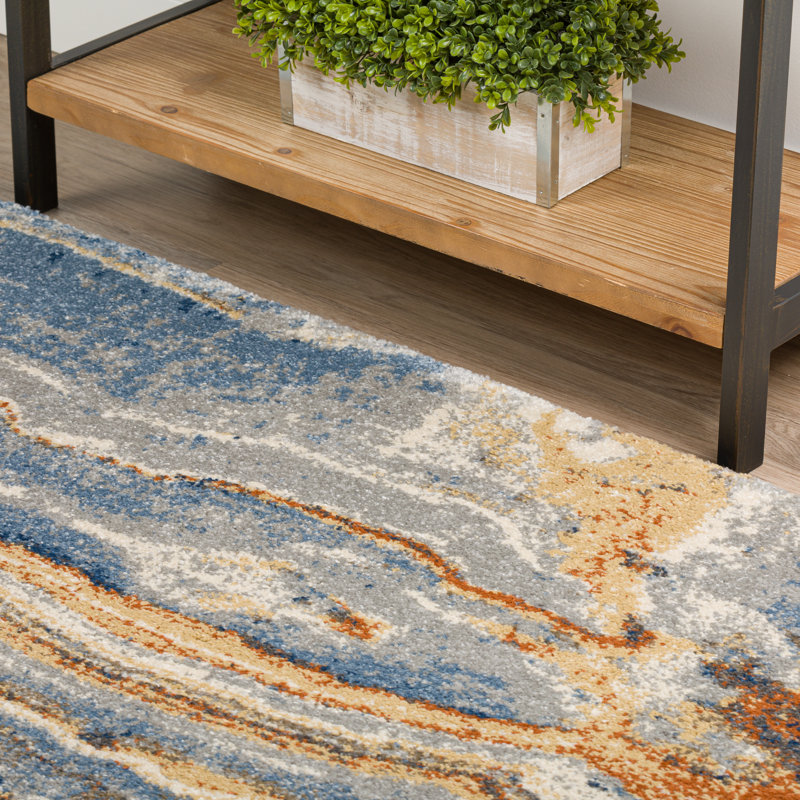 Manette Abstract Indoor Rug, Rectangle 1'8" x 2'6"