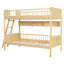 Lit superposé simple au-dessus de bois, 3 tablettes de rangement, peut être changée, d'abord, conception d'espace, facile à assembler, aucun besoin de sommier, étagères ajustées, garde-corps, idéal pour les espaces compacts-1738076826