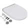 VidaXL Toilet Seat Soft Close Toilet Seat with Quick-release Design Square