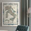 Border Map of Italy, reproduction sur toile encadrée-1556572826-1556572827