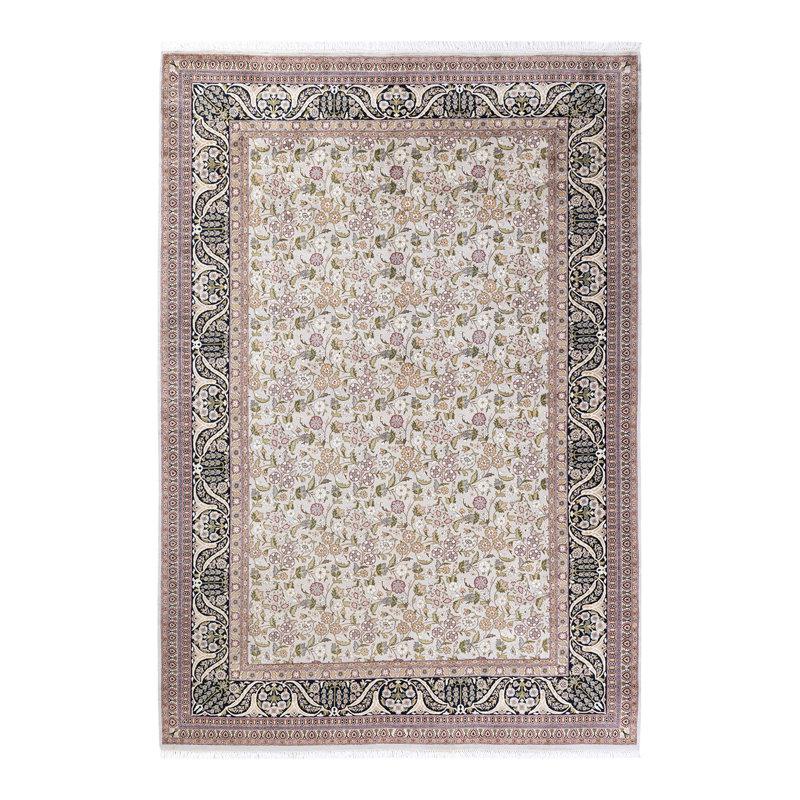 Classic One-of-a-Kind 6'3" X 8'10" Hand Knotted Area Rug
