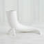 Cornucopia Vase-Matte White