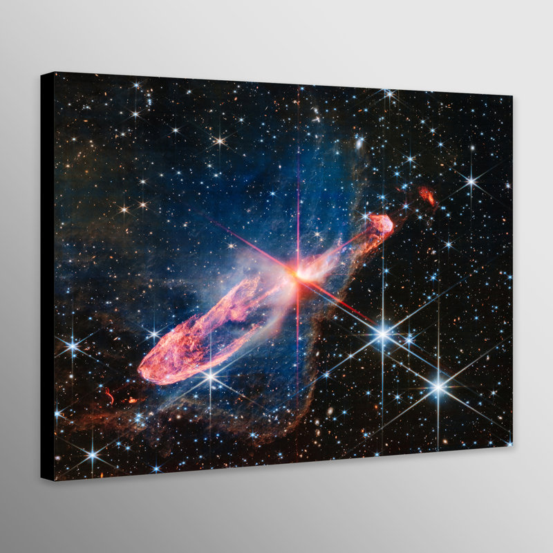 NASA - James Webb Telescope - Herbig-Haro 46/47 - Print on Canvas, 81" W x 61" H