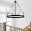 Clift 8-Light Candle-Style Wagon Wheel Chandelier