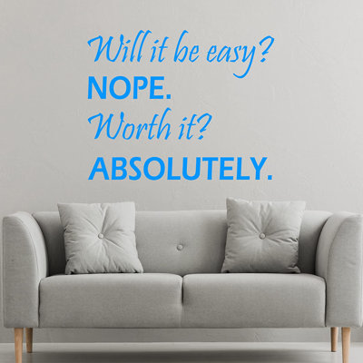 Text & Numbers Non-Wall Damaging Wall Decals