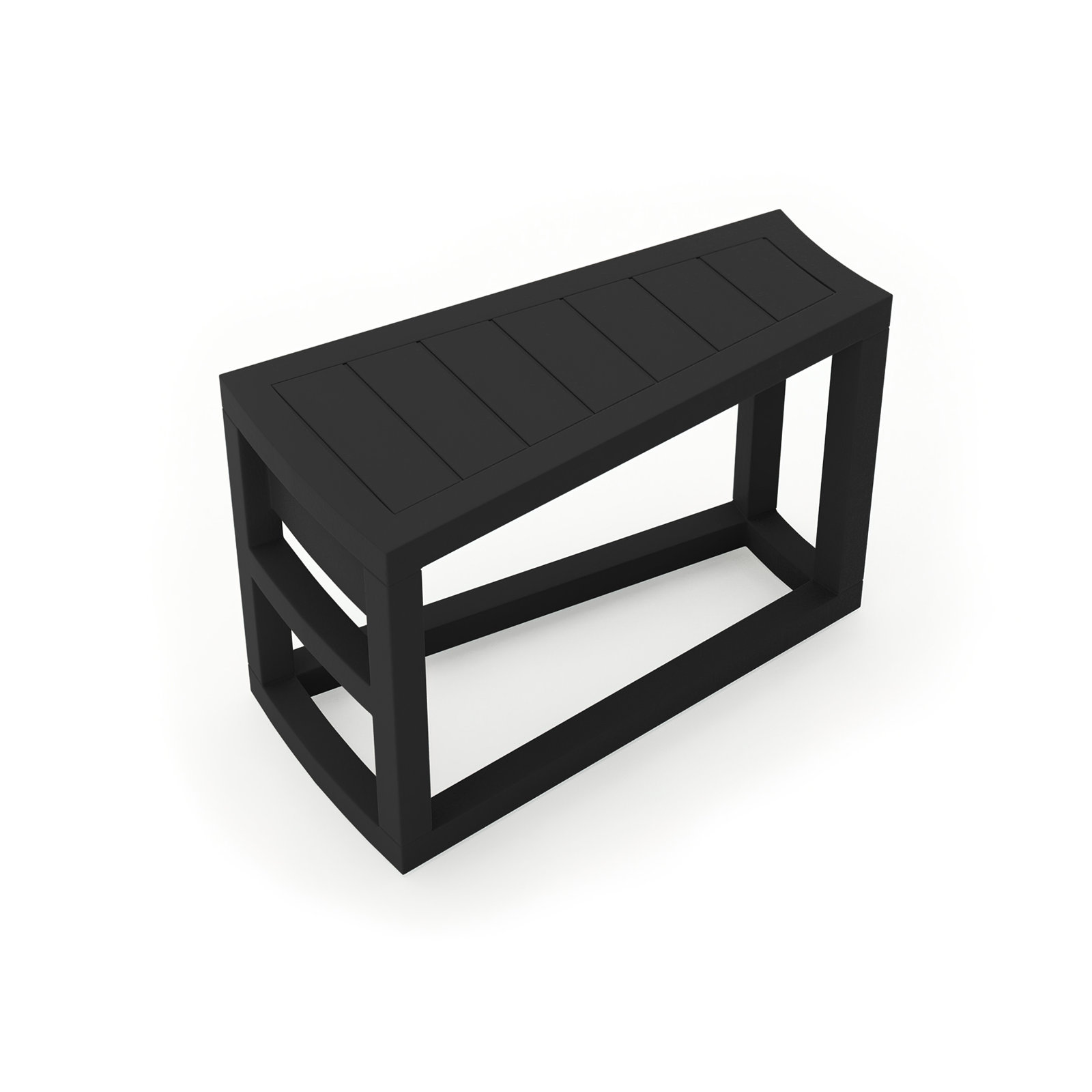 Bergeron 32 " Patio Side Table, Black