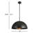 Najuma 1-Light Dimmable Dome Pendant-1706857922-1706857924
