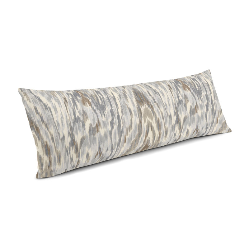 Housse et insert de coussin rectangulaire Mirage Mirage, Cannelle / Gris, 14 po x 48 po