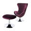 Fauteuil ballon de 28,38 po de largeur avec repose-pieds-121933276