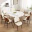 PU Leather Upholstered Dining Chairs With Stitched Detailing And Soft Padding - Perfect Side Chairs For Dining Rooms, Kitchens, And Living Rooms-1412744823