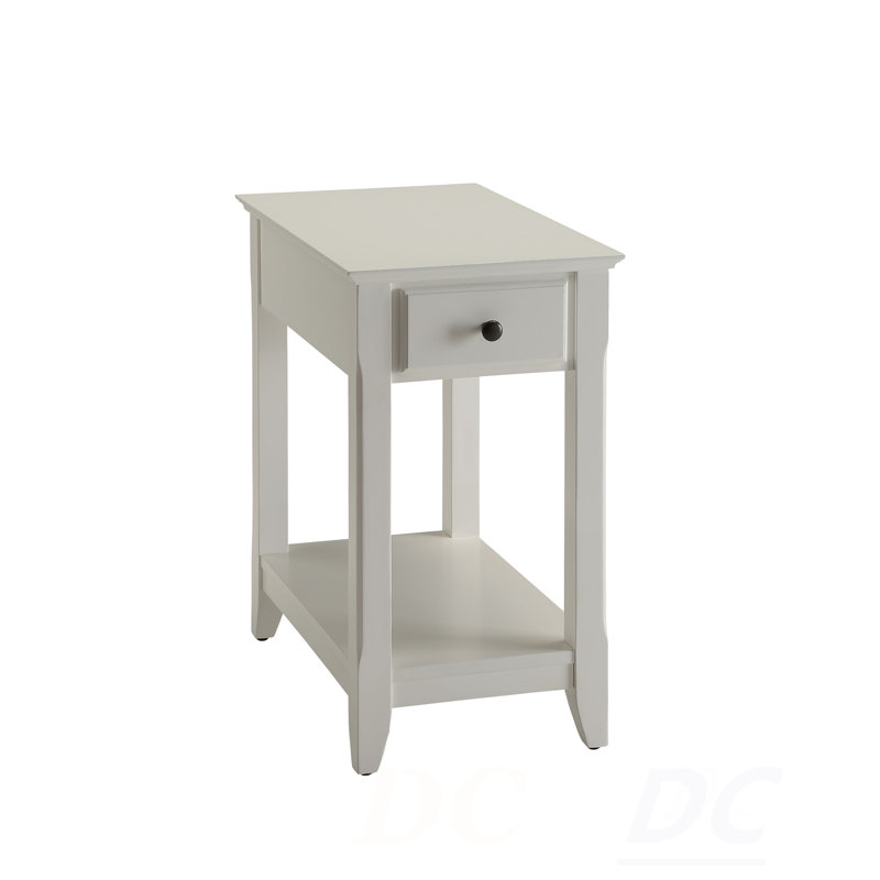 Bertie White Finish Accent Table, Table