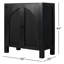 Silfa Bar Cabinet-Black Circle Cane