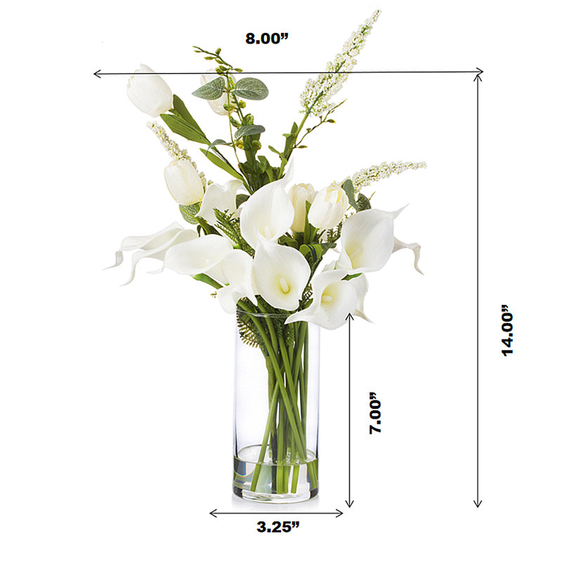 Natural Fibres Tulips Arrangement in Vase