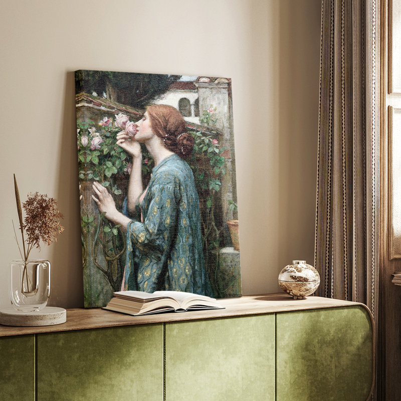 Peinture sur toile encadrée, H 28 po x l 19 po