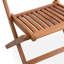 Ensemble de chaises pliantes en bois massif Ofra (ensemble de 2)