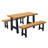 6 ft. Ridgemont Table With 2 Benches-94169664-81780157