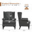 Fauteuil à oreilles Upholsterd-1901830789