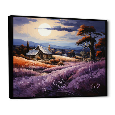 «Countryside the Violet Field II», reproduction sur toile