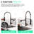 Pull Down Kitchen Sink Faucet, Black And Gold, Single Handle, Low Maintenance Contemporary Faucet With , Versatile Options-424245140