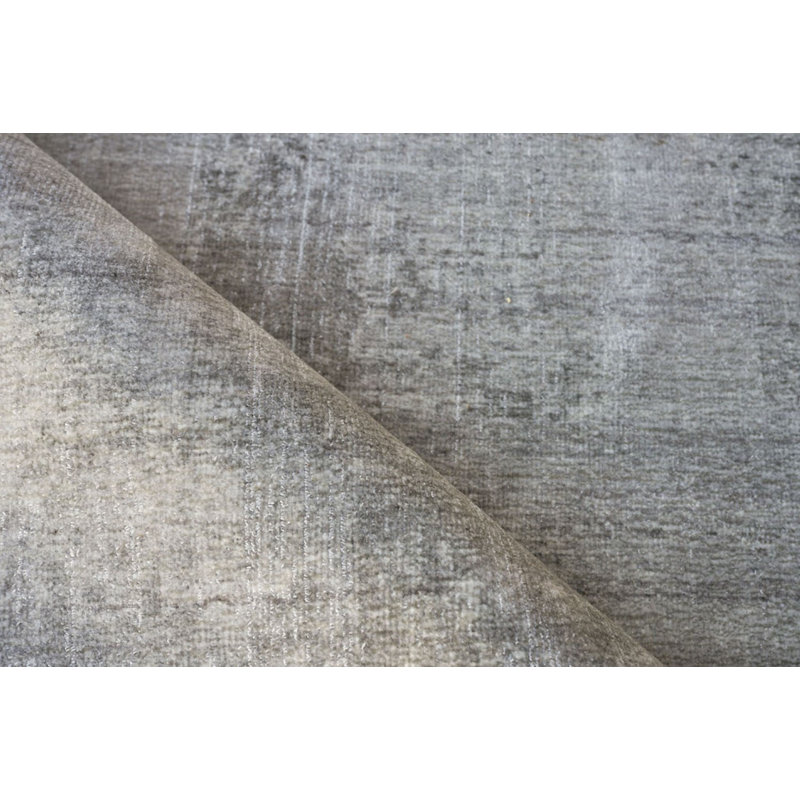 Stone Wash Gazni Area Rug in Gray/Taupe, Rectangle 4' x 6'