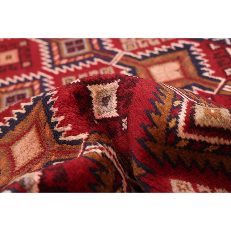 Tapis rouge Baluch 3 pi 2 po x 5 pi 9 po