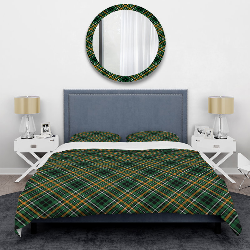 Ensemble de housse de couette en microfibre jaune / noir 3 pièces, Housse de couette pour très grand lit et 2 très