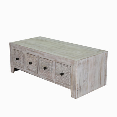 Solid Wood Four Leg Coffee Table