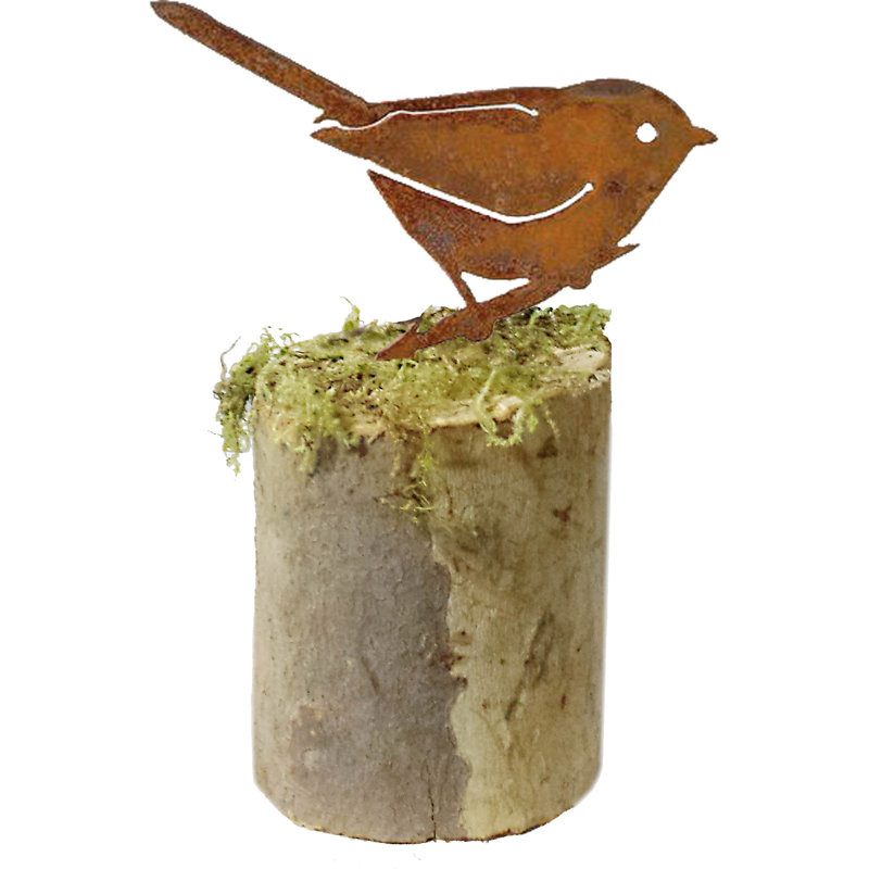 Art de jardin en métal bushtit Alexus