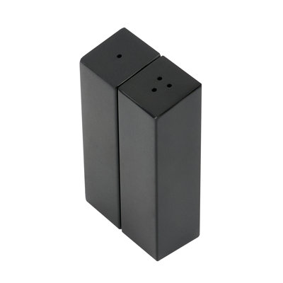  Distributeurs de condiments durables en acier inoxydable sel et poivre 2 unités 2 onces Design contemporain noir