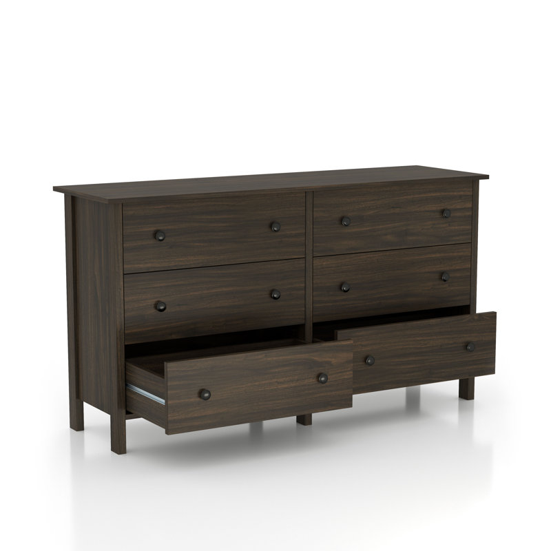 Frisco 50.59'' W 6 - Drawer Dresser, Wenge