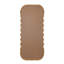 Miroir surdimensionné en bois 31,4 x 1,4 x 74 po avec cadre brun unique