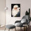  «Blue Santa» par Ashley Bradley, art mural en verre acrylique, 24 po x 36 po-1262401781