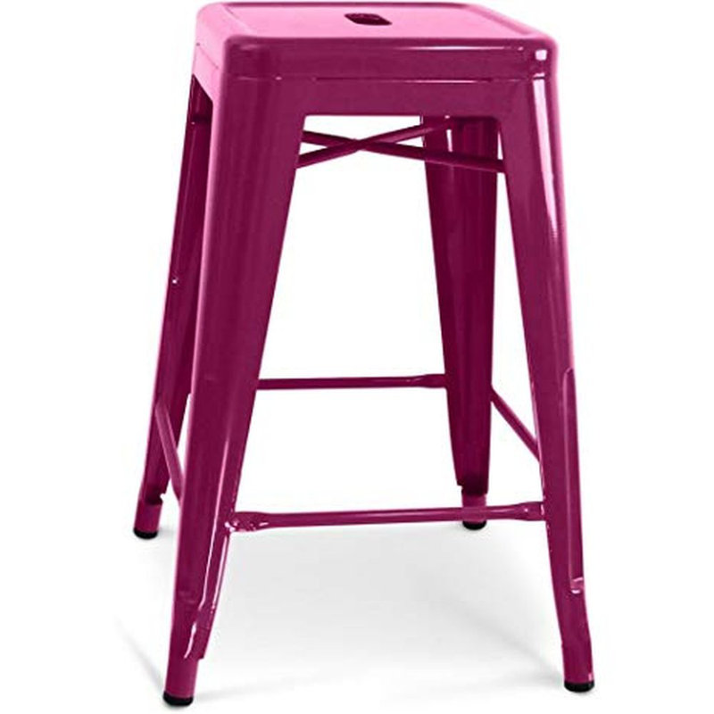 Tabouret de bar et de comptoir Cheryllynne, Tabouret de comptoir (siège d'une hauteur de 26 p, Orange