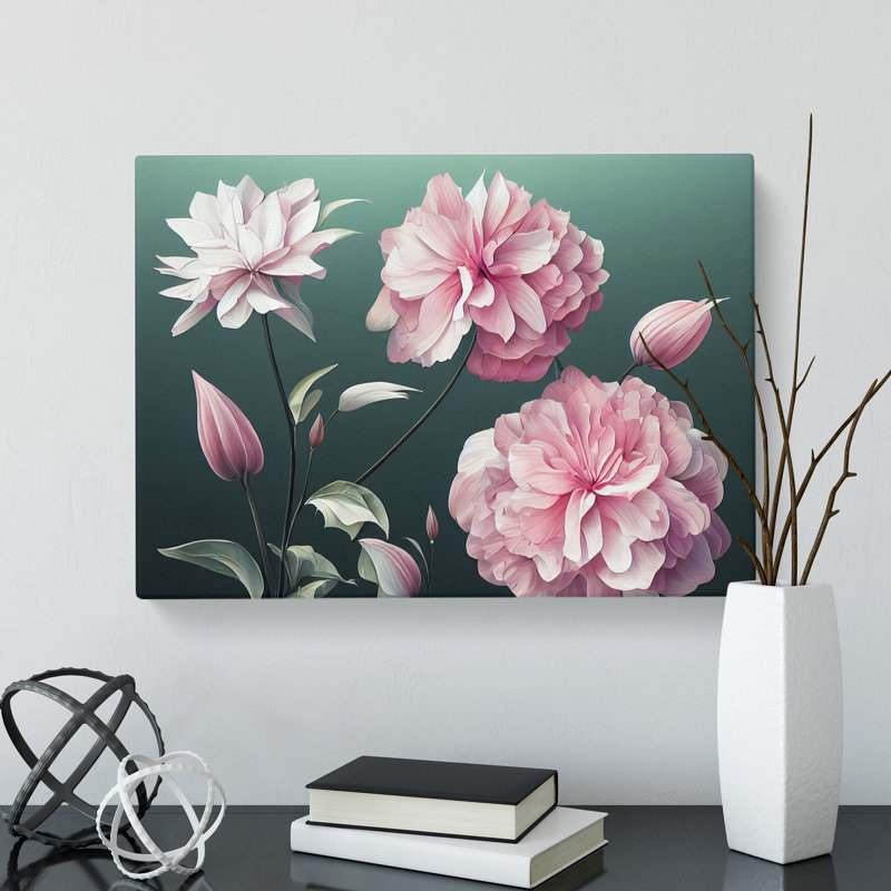 Great Flowers - Wrapped Canvas Print, 35cm H x 50cm W x 3cm D