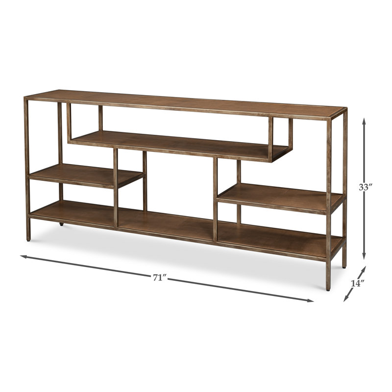 Cullum 71'' W Console Table, Tawny Brown