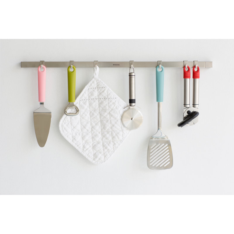 Rail mural 11,6 po (60 cm) avec 7 crochets mobiles