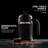 OVENTE French Press Coffee Maker 20 Ounce with Heat Resistant Borosilicate Glass & Stainless Steel 4-Level Filtration System, Portable Cold Brew Coffee Maker for Travel, Camping or Gift, Black FPB20B-64560828